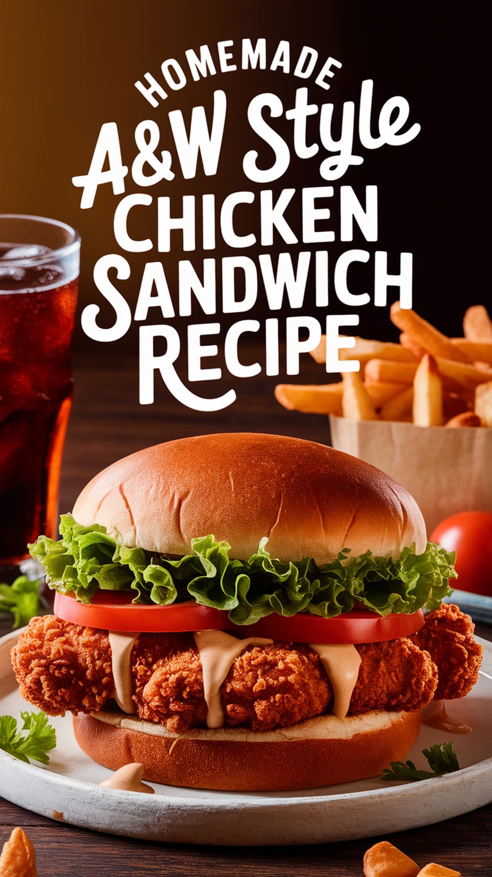 Homemade A&W Style Chubby Chicken Sandwich Recipe