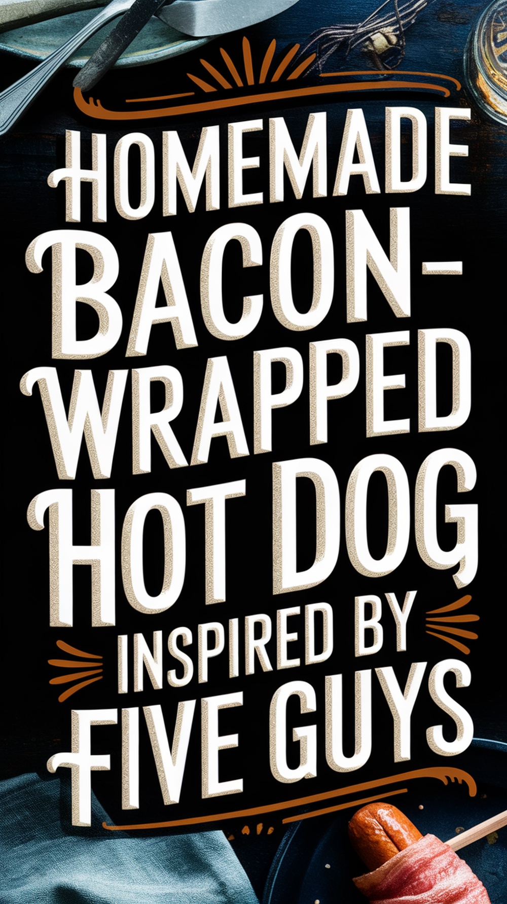 Homemade Bacon-Wrapped Hot Dog Inspired by Five Guys
