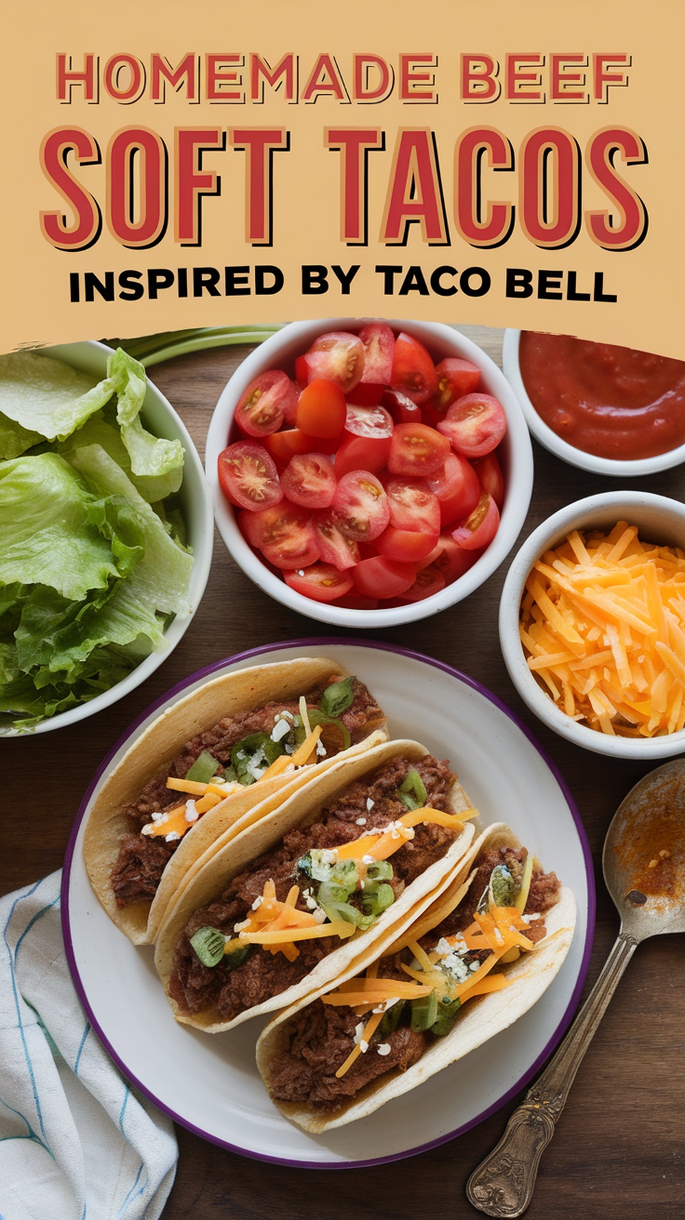 Homemade Beef Soft Tacos Inspired by Taco Bell