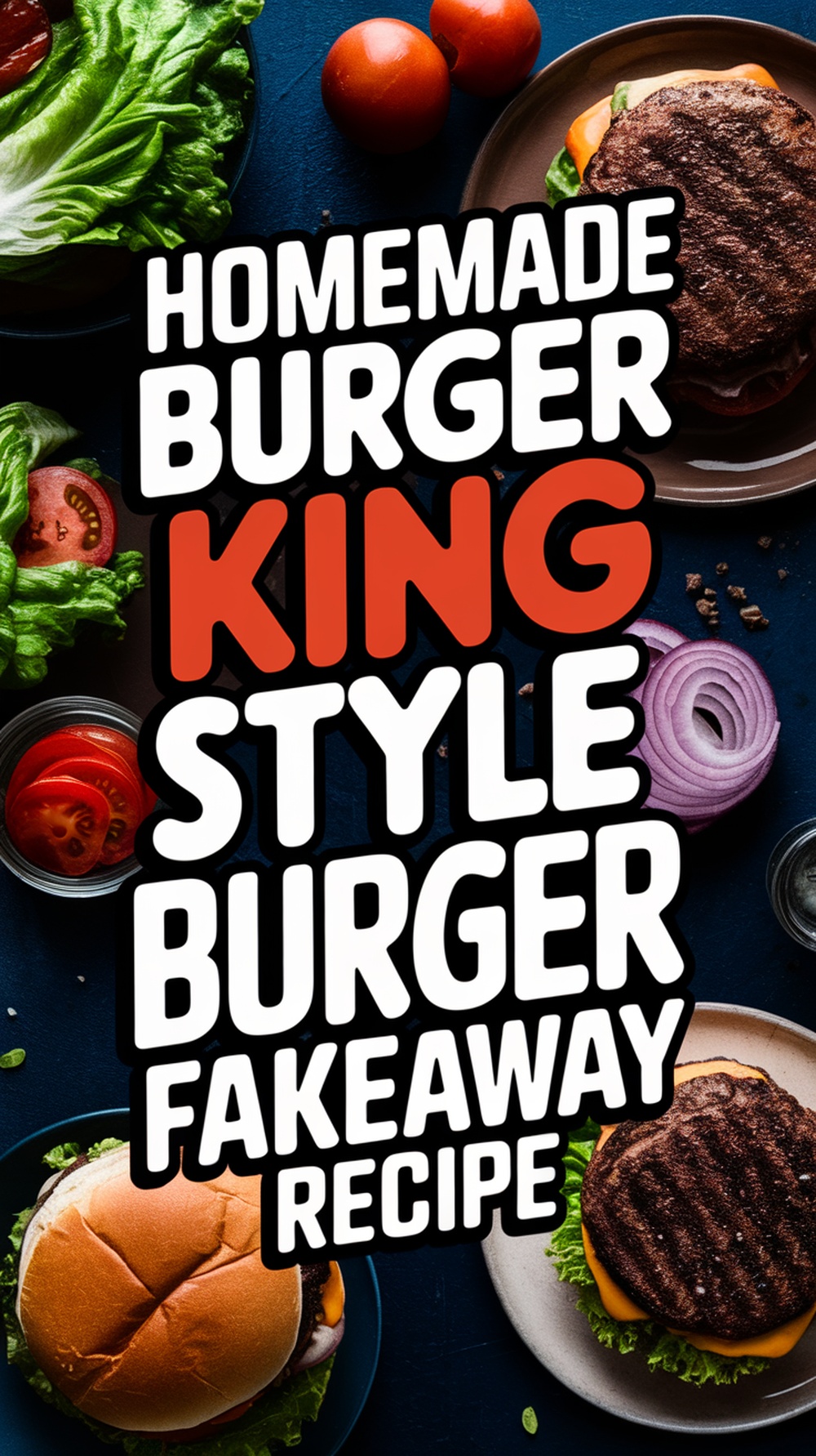 Homemade Burger King Whopper Style Burger Fakeaway Recipe