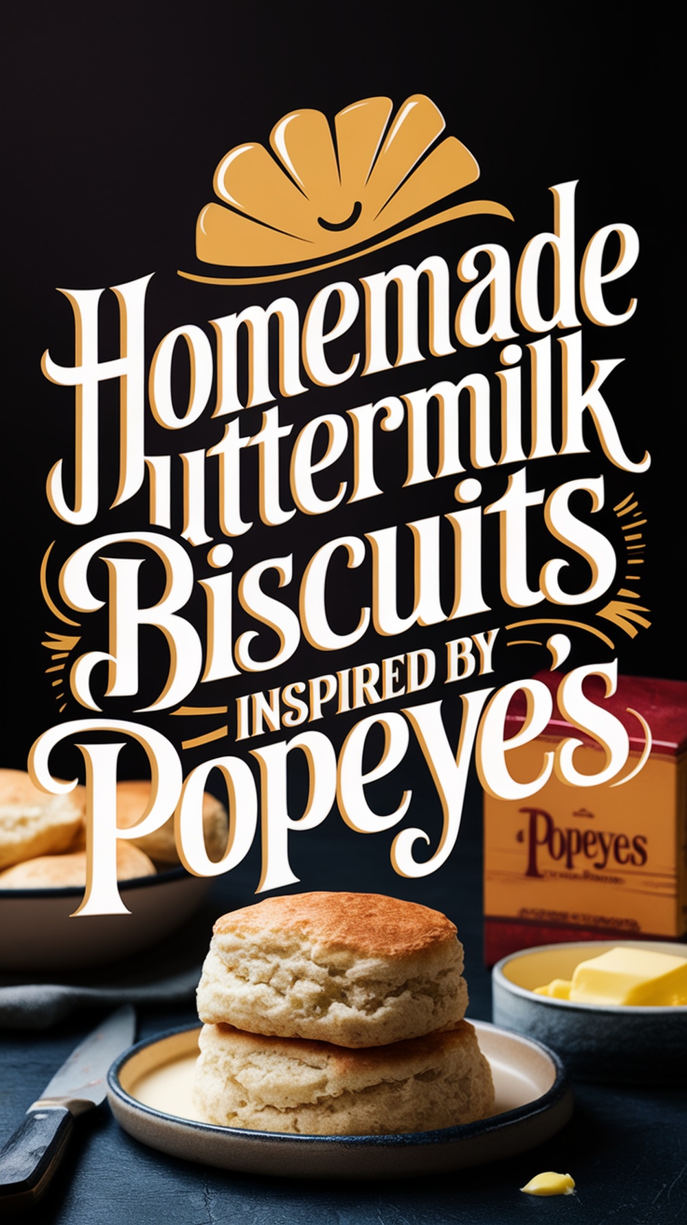 Homemade Buttermilk Biscuits Inspired by Popeyes