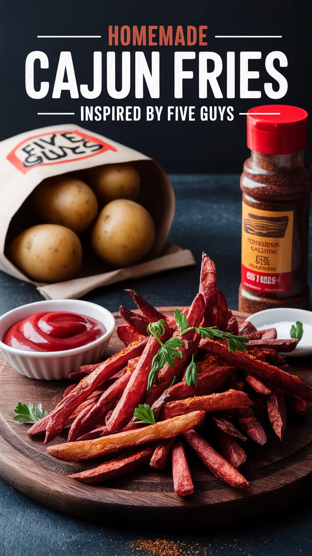 Homemade Cajun Fries Inspired by Five Guys