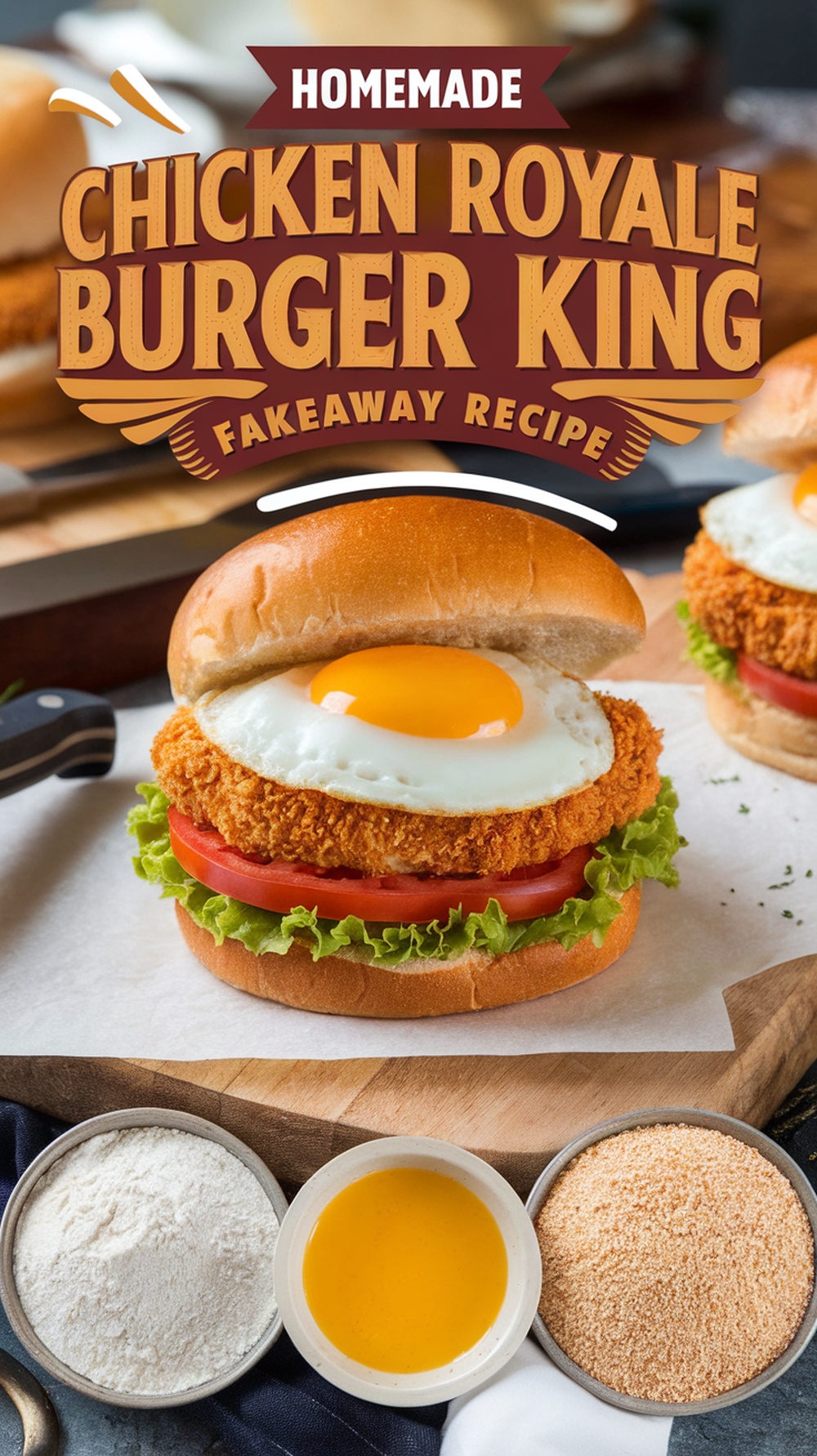 Homemade Chicken Royale Burger King Fakeaway Recipe