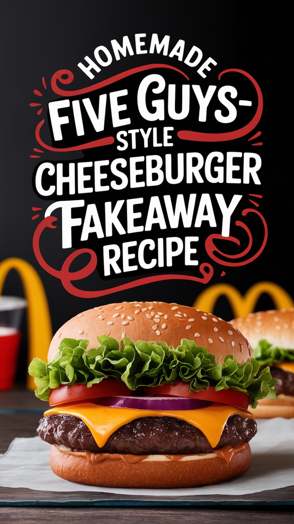 Homemade Five Guys-Style Cheeseburger Fakeaway Recipe