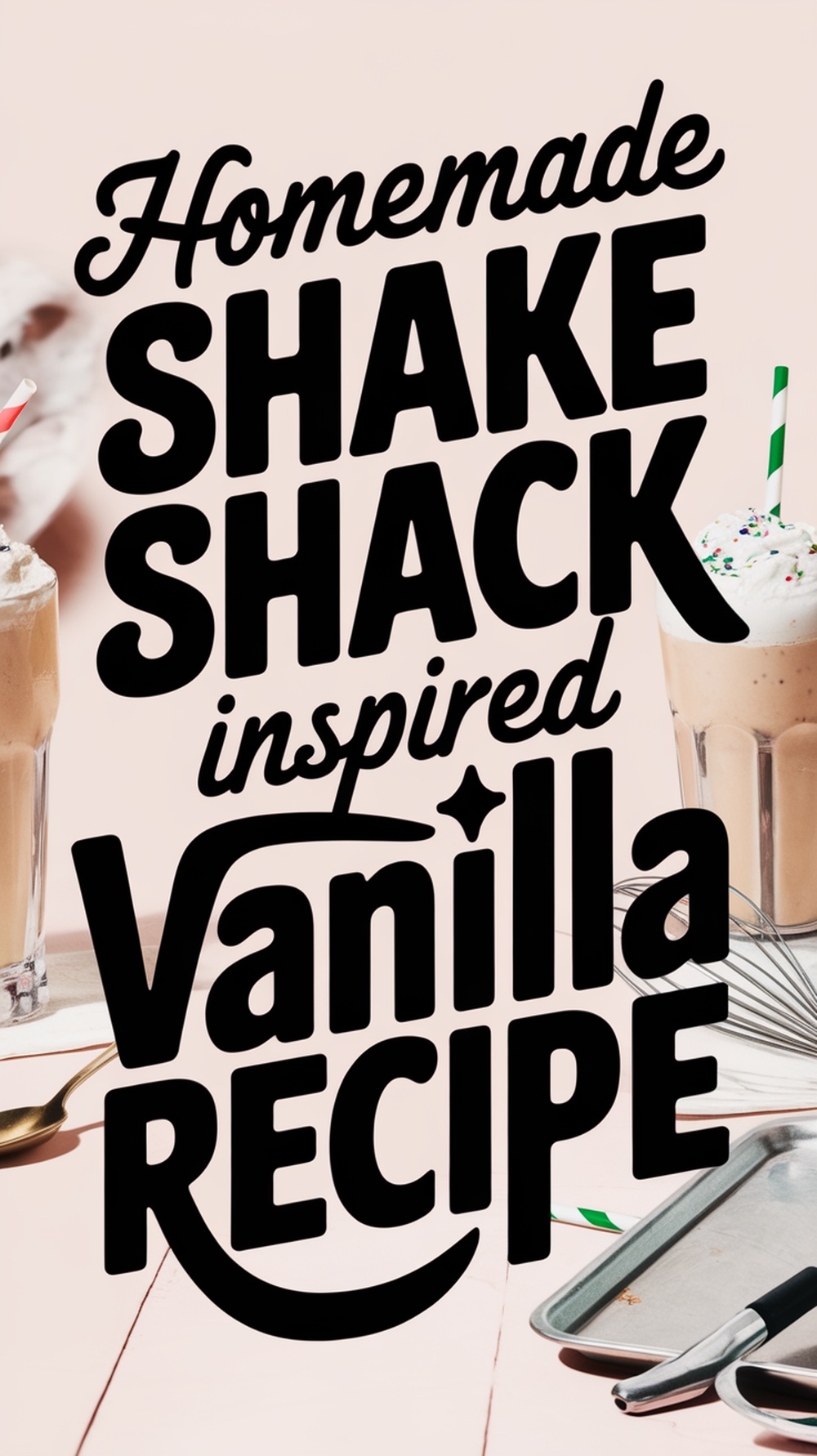 Homemade Shake Shack Inspired Vanilla Shake Recipe