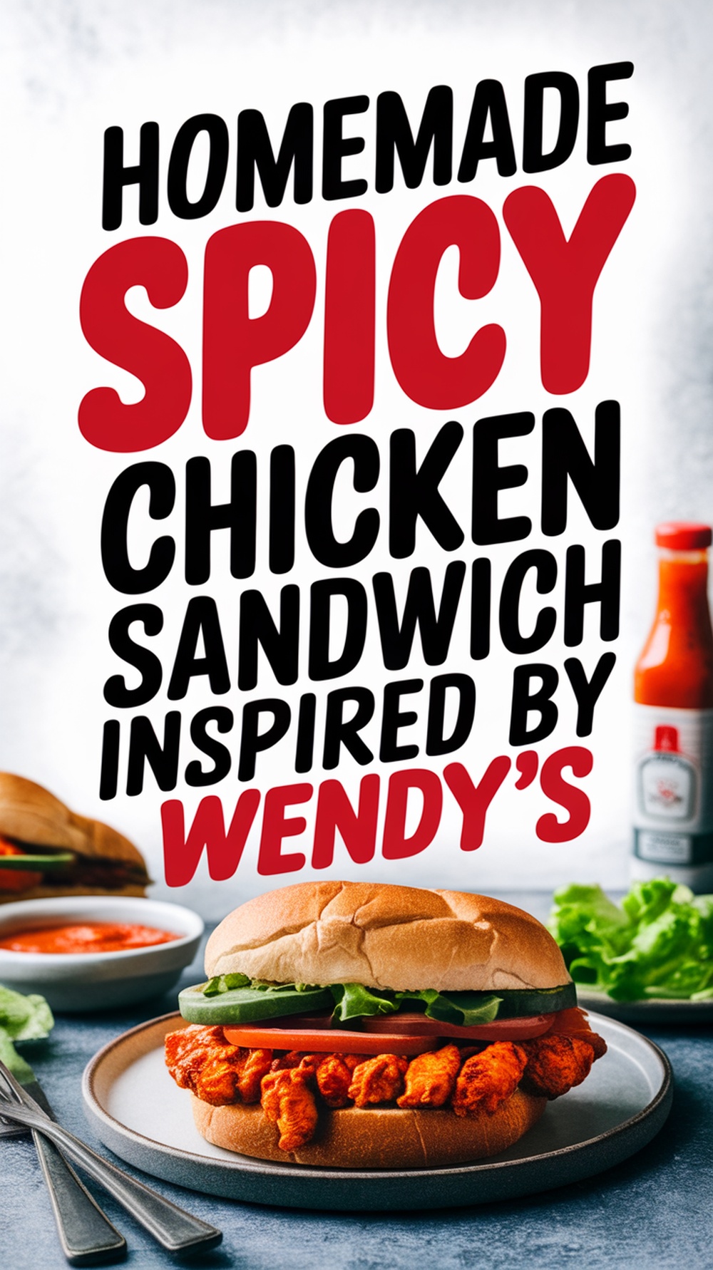 Homemade Spicy Chicken Sandwich Inspired by Wendy’s