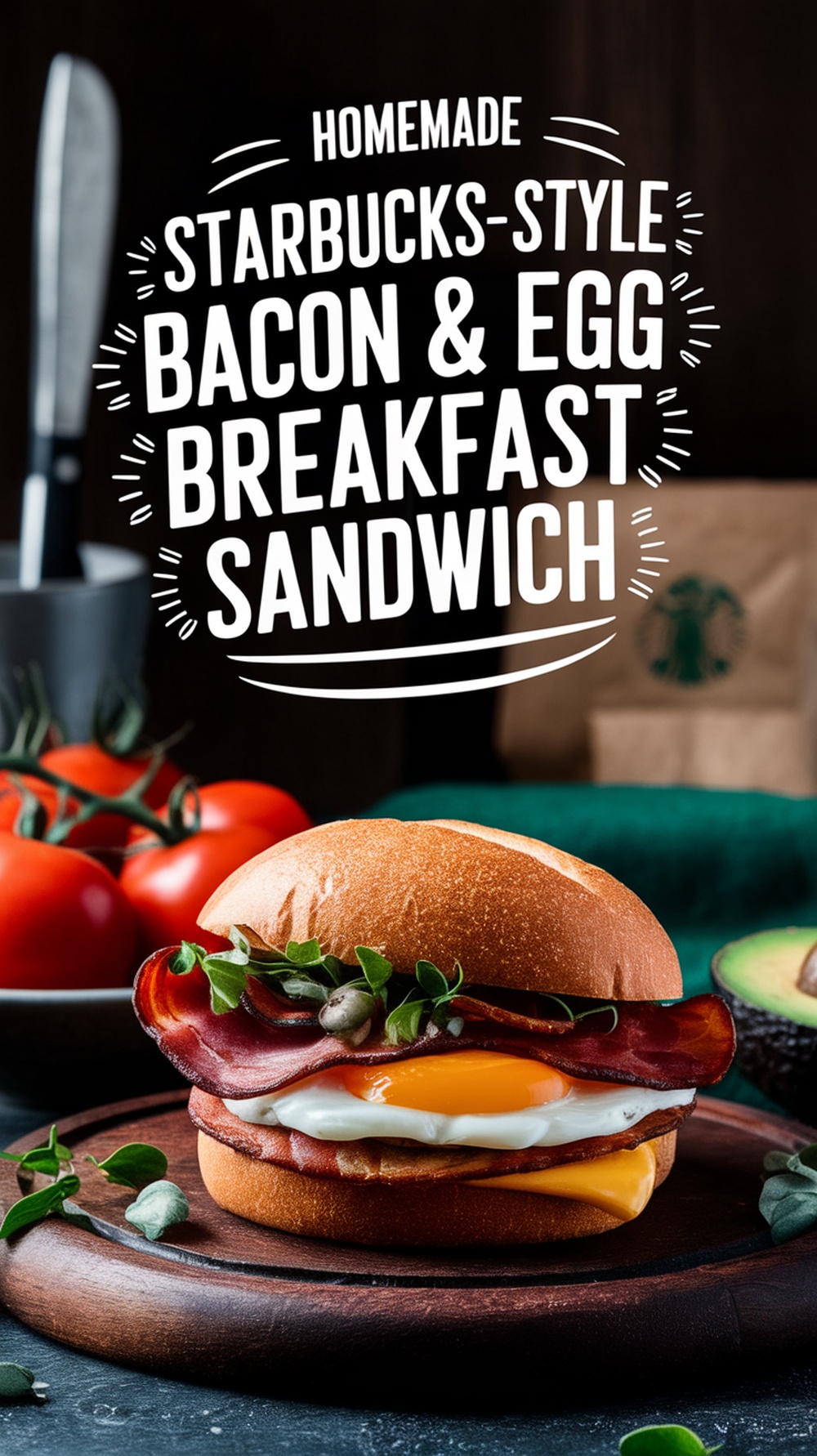 Homemade Starbucks-Style Bacon & Egg Breakfast Sandwich