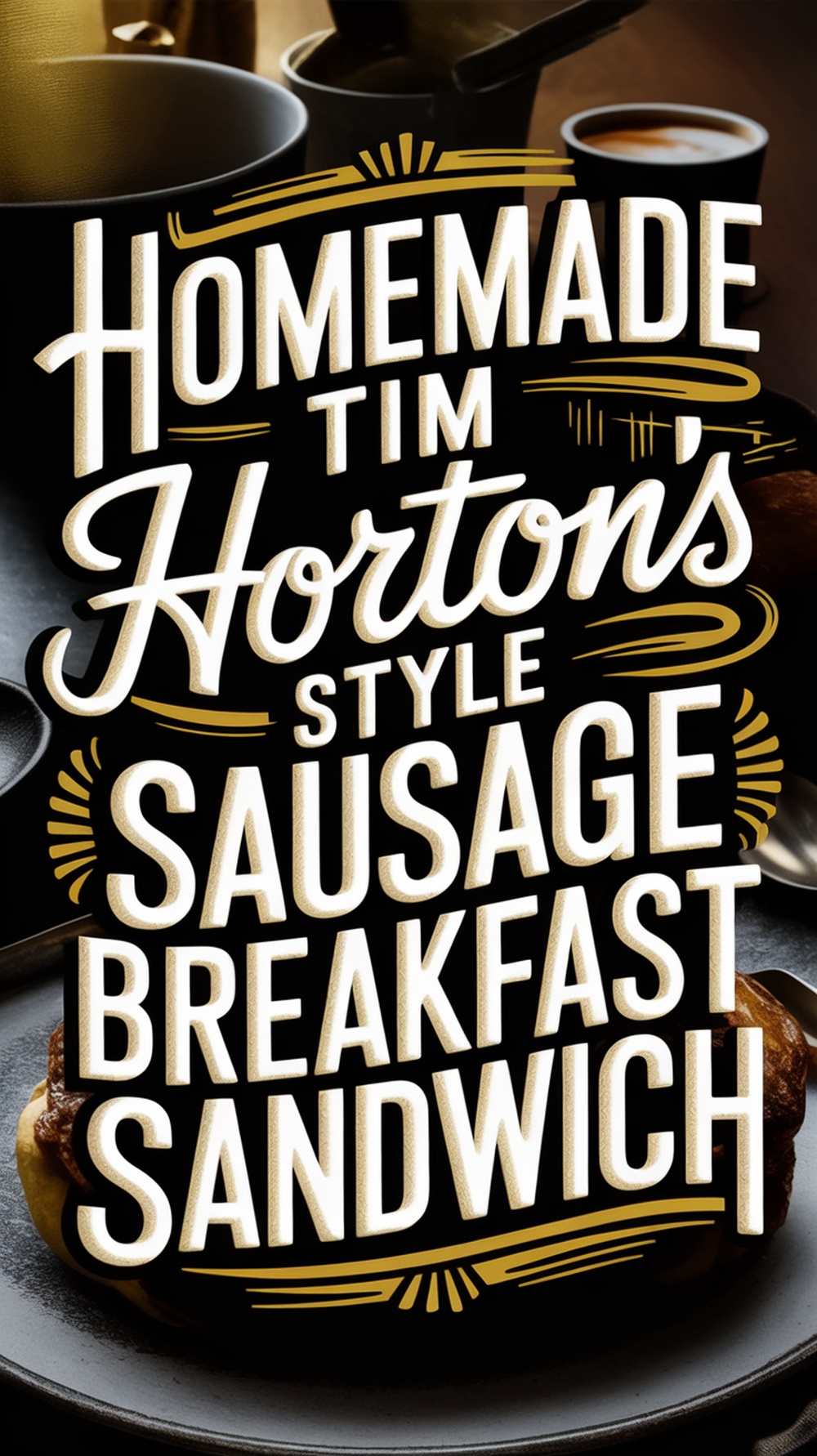 Homemade Tim Hortons Style Sausage Breakfast Sandwich