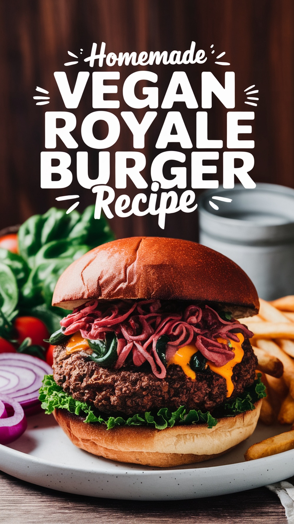 Homemade Vegan Royale Burger Recipe