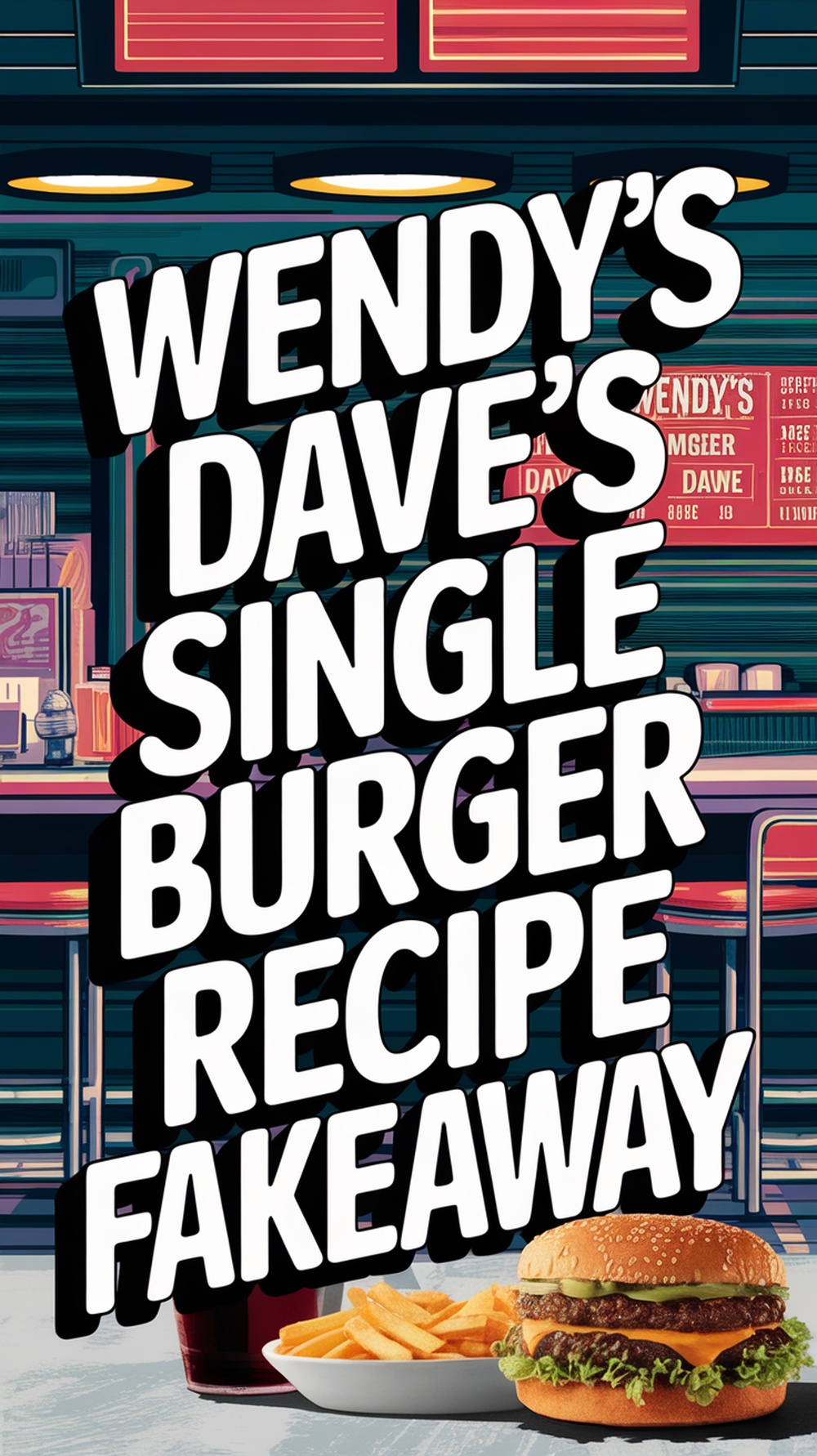 Wendy’s Dave’s Single Burger Recipe Fakeaway